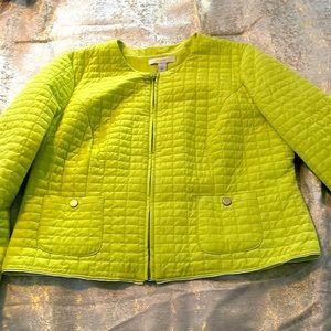 Chicos size 2 lime green colored jacket
